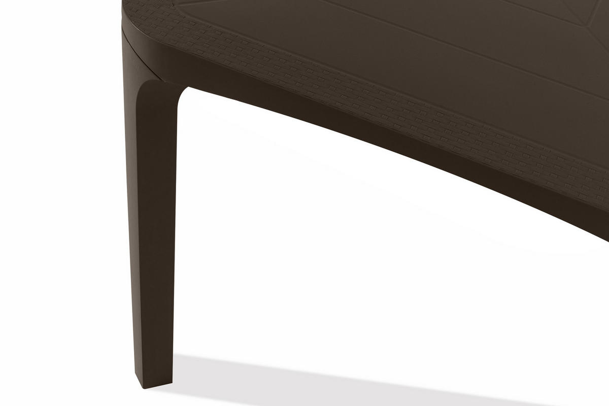 GARTENTISCH LEOPSI, Braun - Braun, Kunststoff (80/80/72cm) - KONSIMO®