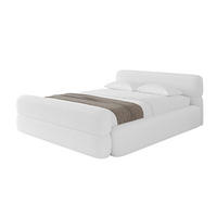 POLSTERBETT mit Bettkasten, Fußteil und Lattenrost, Boxbett mit Matratze H3/H4 - ENORA-Z-V1 180x200 Weiß - Weiß, Holzwerkstoff/Textil (180/200cm) - ALTDECOR