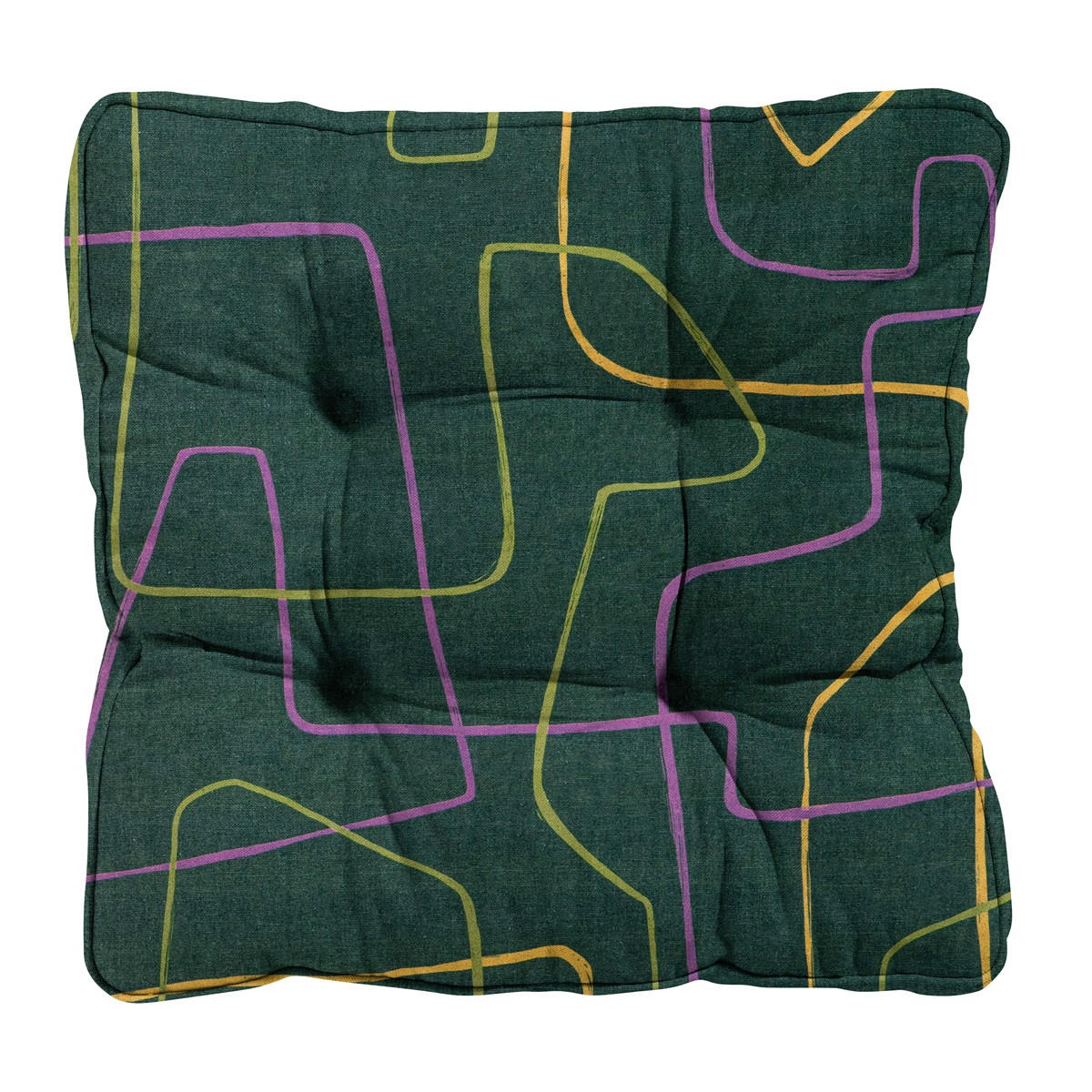 SITZKISSEN Joah 47/47 cm 4er-Set - Grün, Textil (47/8/47cm) - Madison