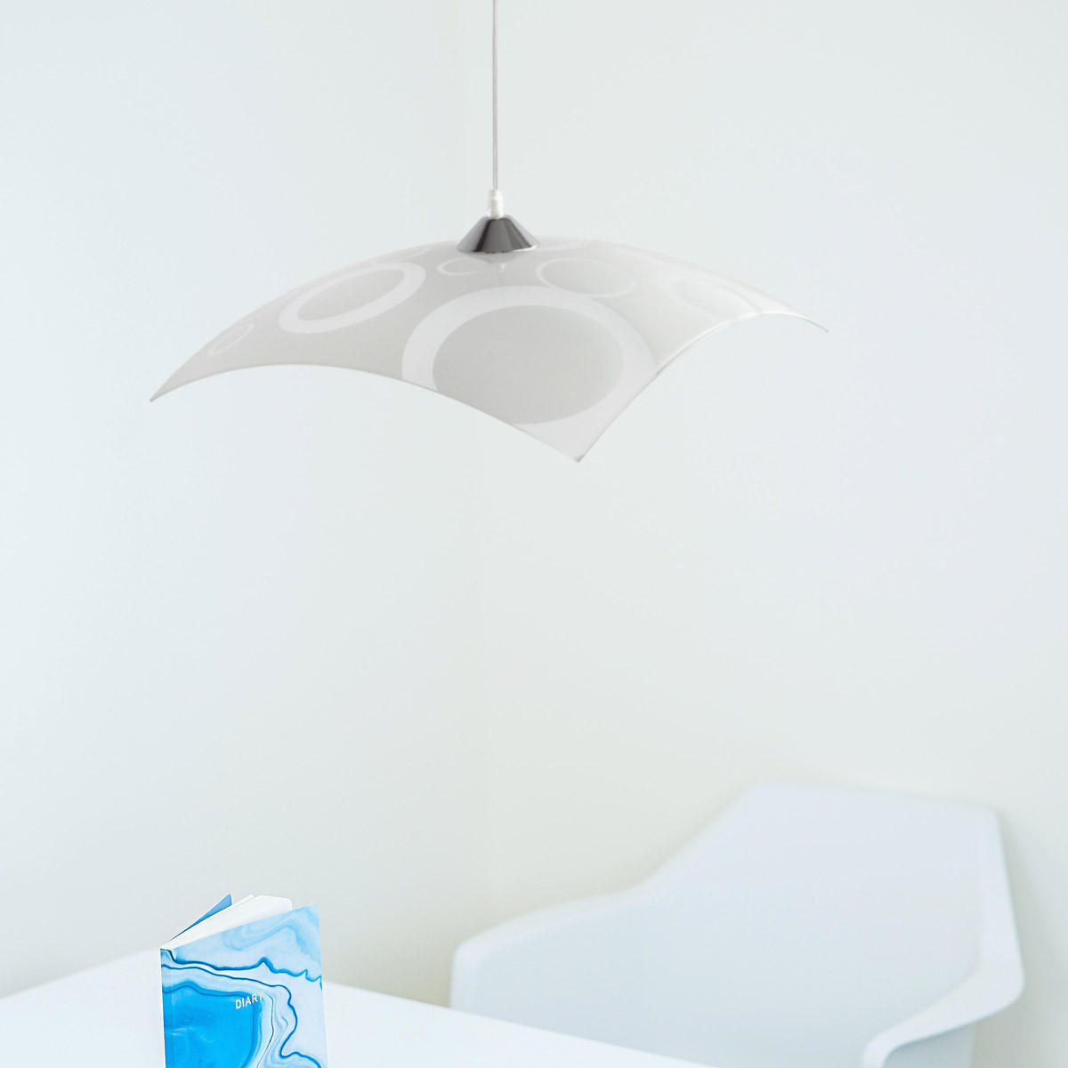 HÄNGELEUCHTE - Weiß, Glas (40/40/9cm) - Lumicom