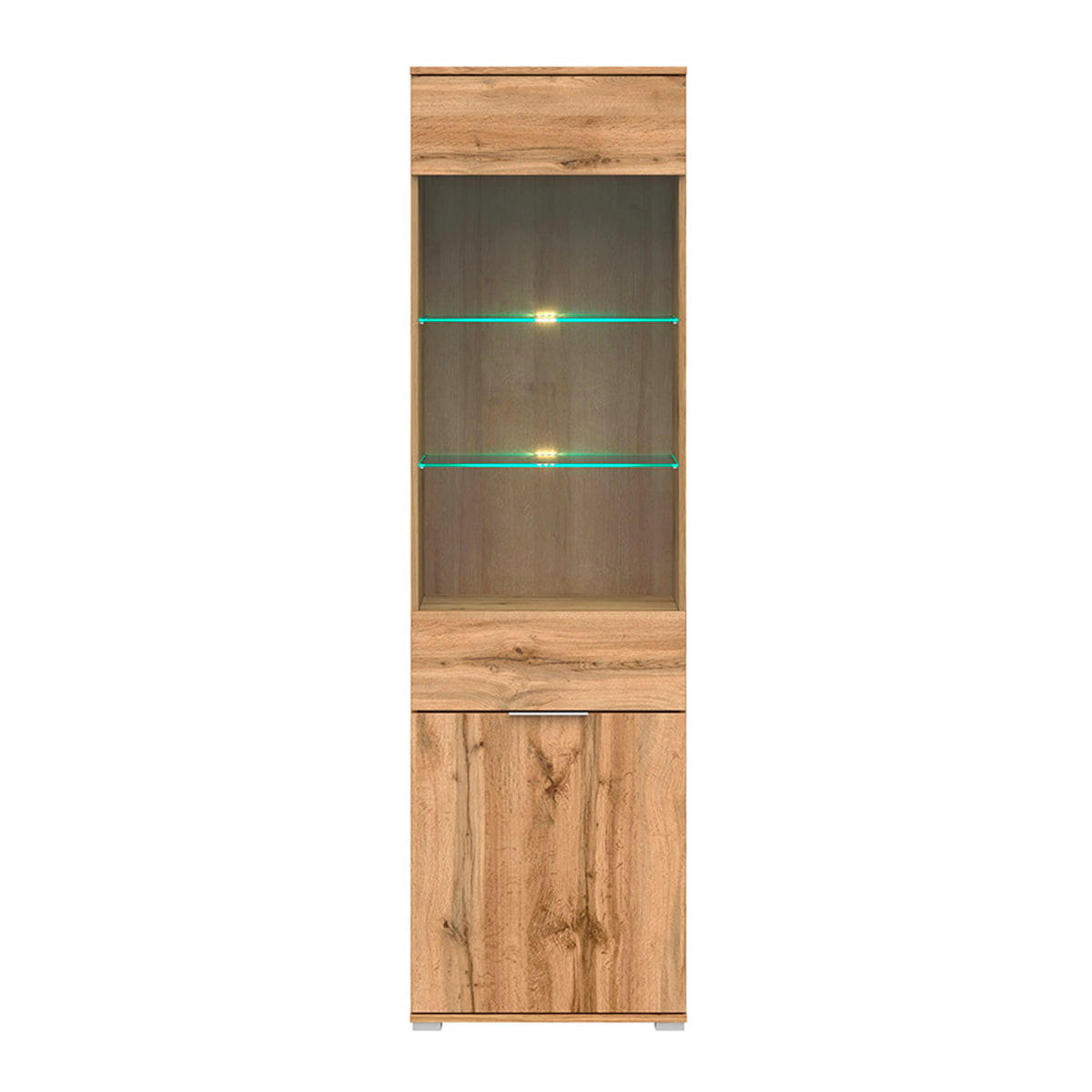 VITRINE Selma Holz - Braun, Holzwerkstoff (56/195/41cm) - Petits-meubles