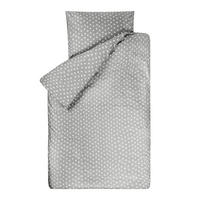 BETTWÄSCHE Sterne grau 135 x 200 - Grau, Textil (135/200cm) - Bink