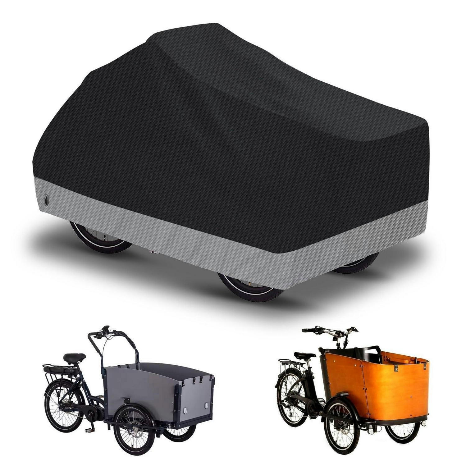 LASTENRAD Abdeckung wasserdicht 225 x 105 x 110 cm Grau Schwarzgrau - Multicolor, Textil (20/10/30cm)