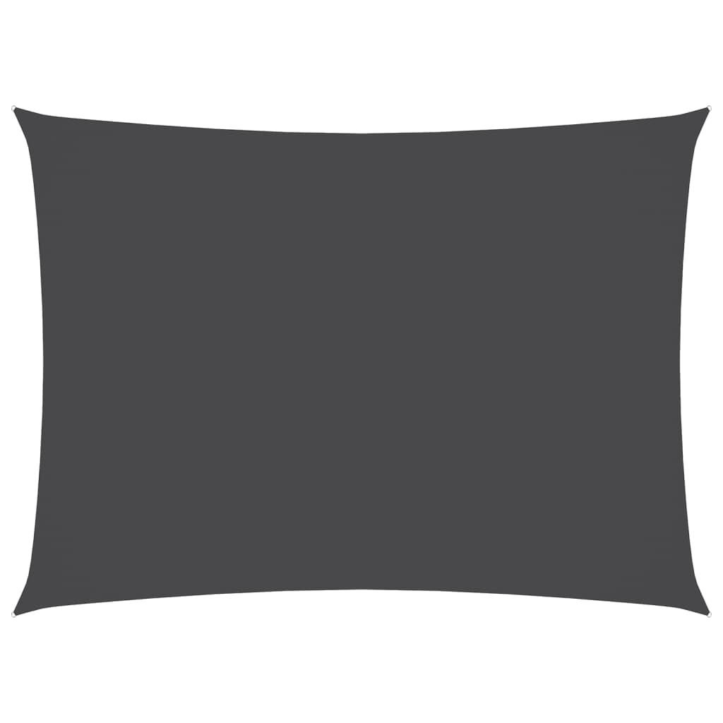 SONNENSEGEL Oxford-Gewebe Rechteckig 3x5 m Anthrazit - Anthrazit, Textil (500/300cm) - furnicato