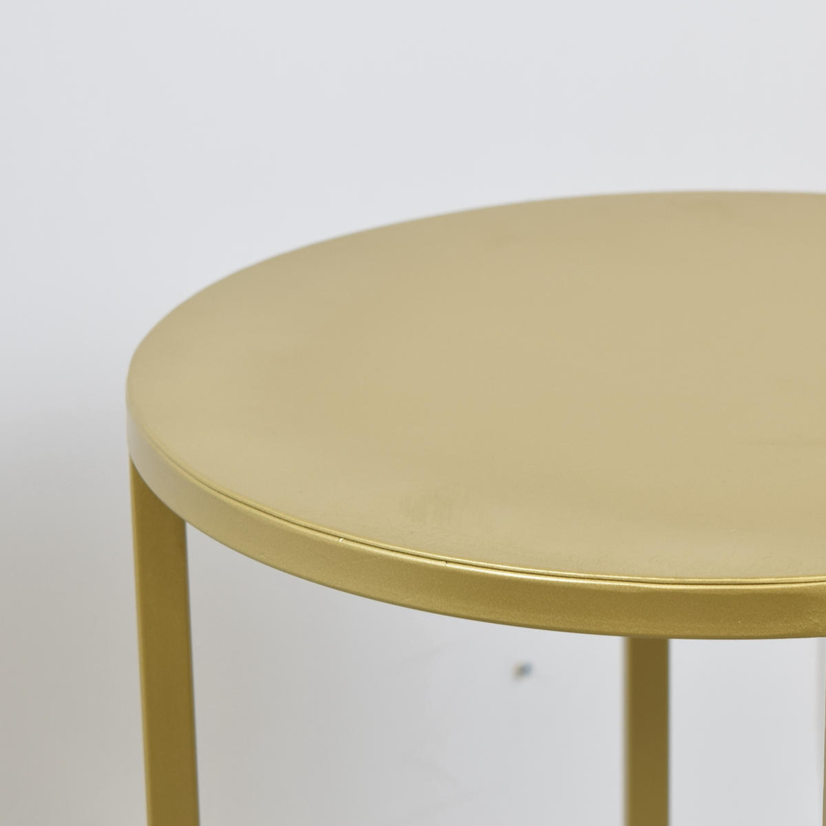 BEISTELLTISCH Nova Gold - Goldfarben, Metall (35/35/60cm) - LOFT42