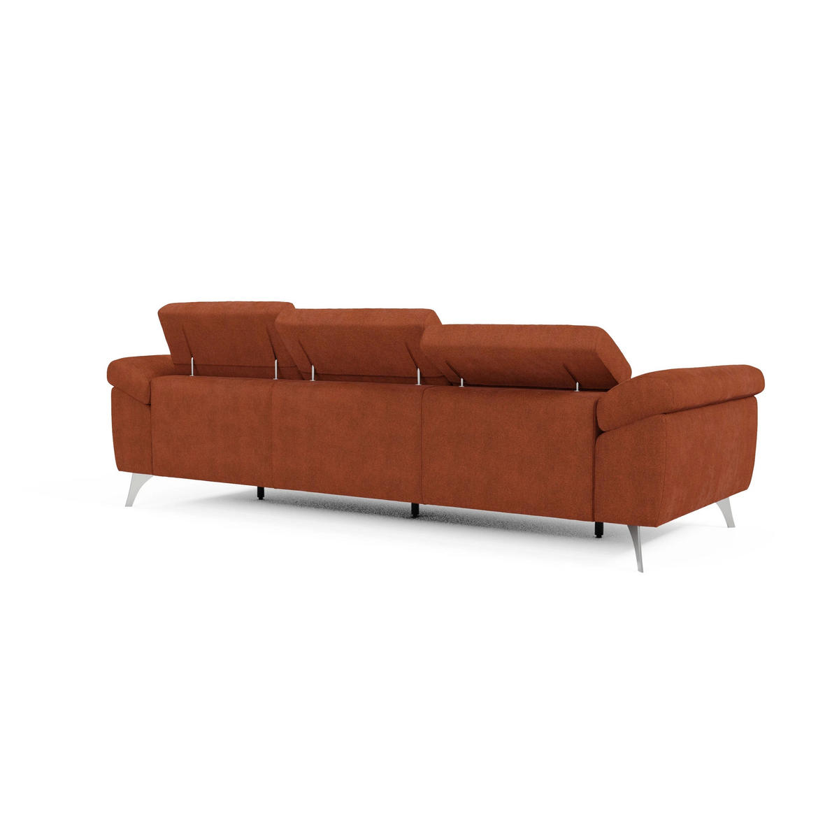 LINEARSOFA Donatello - Rostfarben, Metall (265/76/102cm) - Divani.store