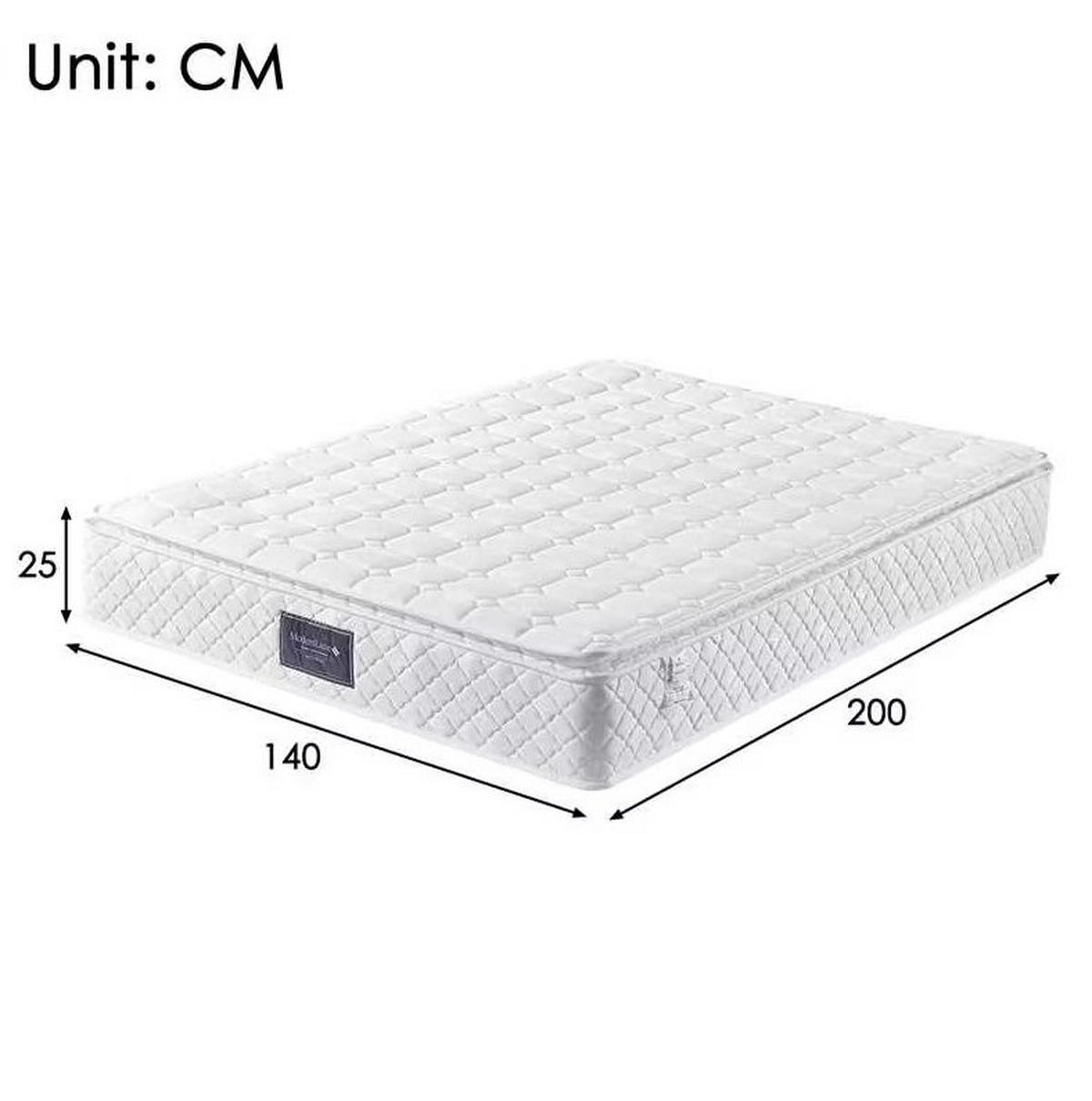 POLSTERBETT aus Leinen 140x200 cm Beige mit Bettkasten, LED-Beleuchtung, USB und Typ-C - Beige, Textil (140/200cm) - IVMEU