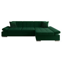 ECKSOFA Malwi, Seite: Rechts - Waldgrün, Holz/Textil (278/161cm) - MIRJAN24