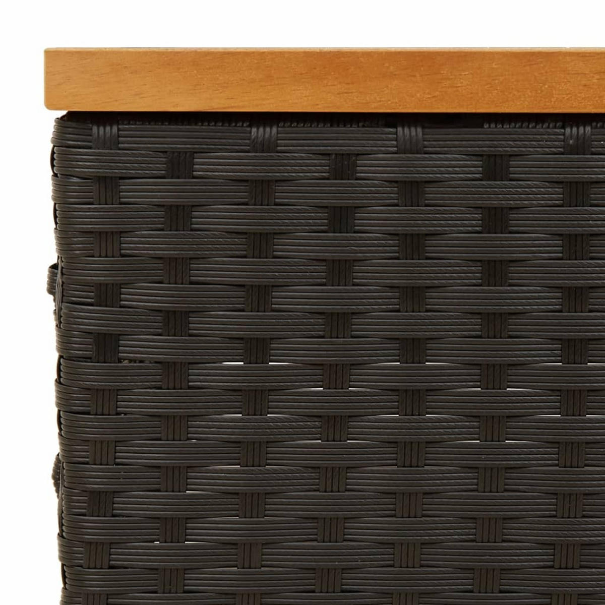 VERKLEIDUNG Für Sonnenschirmständer Schwarz 70/70/25 Cm - Schwarz, Holz (70/70cm) - vidaXL