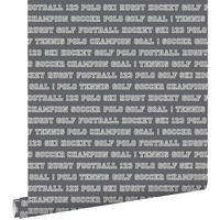 TAPETE Sportarten 53 cm x 10.05 m - Grau, Papier (53/1000cm) - ESTAhome
