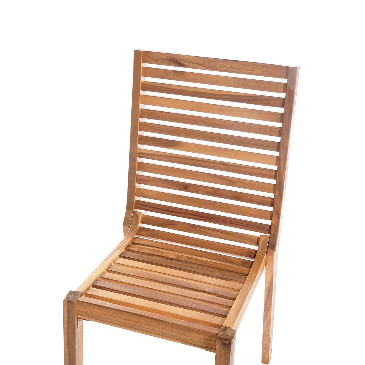 GARTENMÖBEL-SET 8-Sitzer Heller Holzfarbton Ombriano - Hellbraun, Holz - Beliani