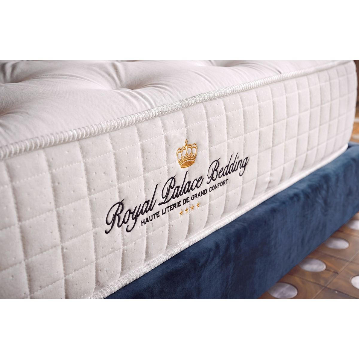 MATRATZE Buckingham Memory-Schaum 160 x 200 cm h1 - Weiß, Textil (160/200cm) - ROYAL PALACE BEDDING