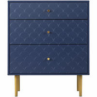 KOMMODE Blau 75/40/89 cm - Blau, Holzwerkstoff (40/89/75cm) - Urban Meuble