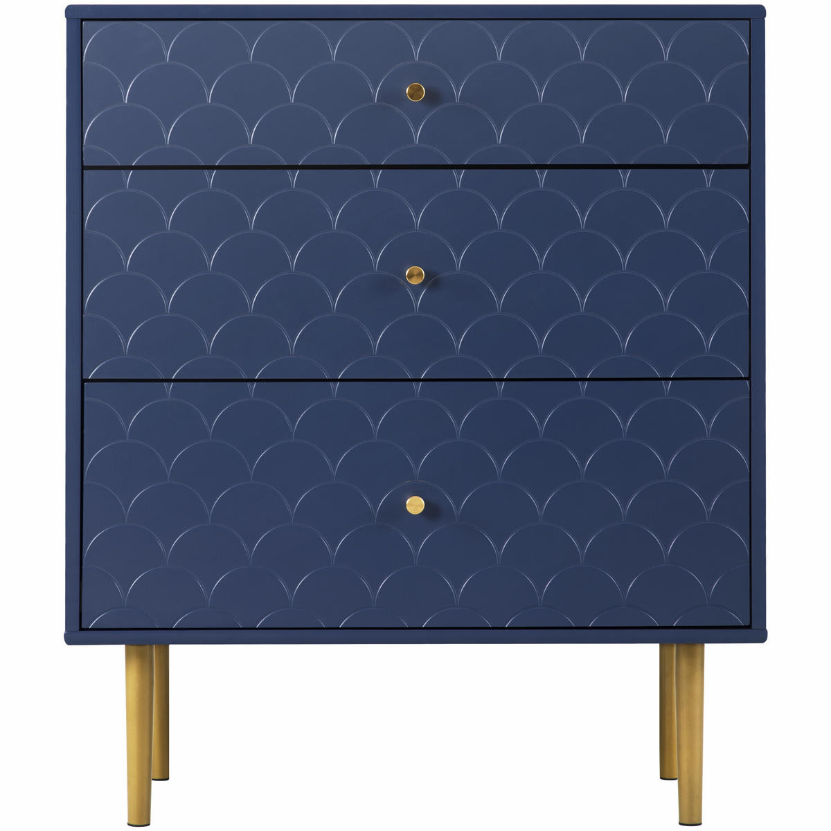 KOMMODE Blau 75/40/89 cm - Blau, Holzwerkstoff (40/89/75cm) - Urban Meuble