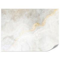 FOTOTAPETE für Wohnzimmer Zarter Marmor Goldakzente 300x210 - Beige/Goldfarben, Papier (300/210cm) - Muralo