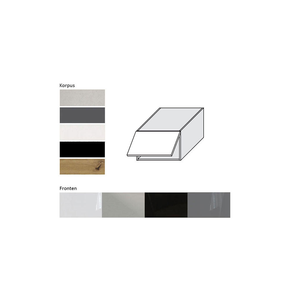 Thumbnail - Feldmann-Wohnen Aufsatzschrank, Schwarz Hochglanz, Schwarz, Holz, 50x36x59 cm, Küchen, Küchenmöbel, Küchenschränke, Küch...