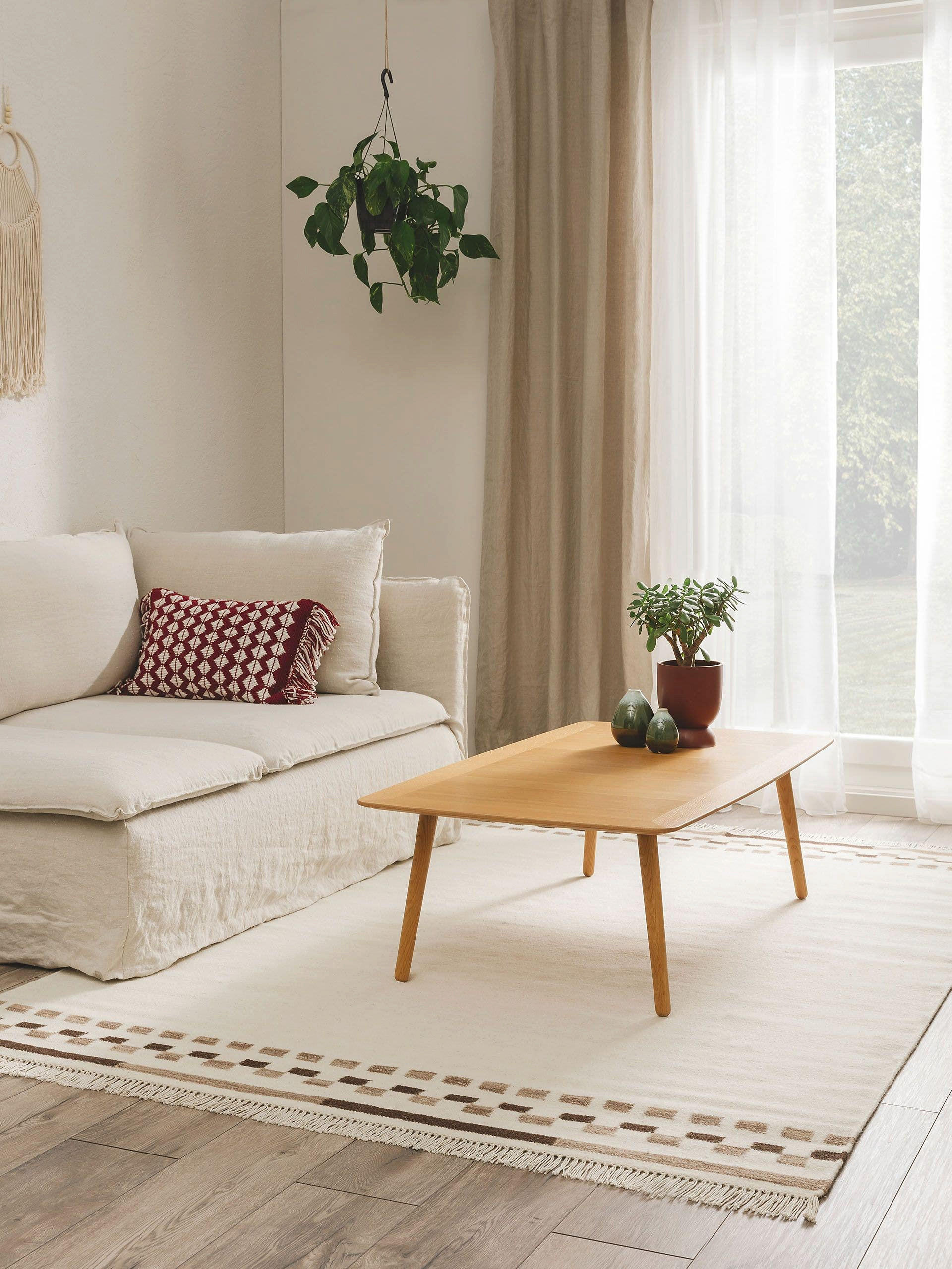 WOLLTEPPICH Jivan Cream 120x170 cm - Creme, Textil (120/170cm) - benuta Pure