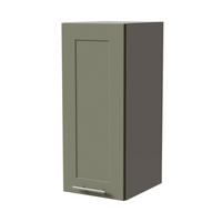 HÄNGESCHRANK Oslo W2/30 Grau / Reed Green Matt 30 / 32,5 / 72cm - Grau/Grün, Holz/Holzwerkstoff (30/72/32.5cm) - Feldmann-Wohnen