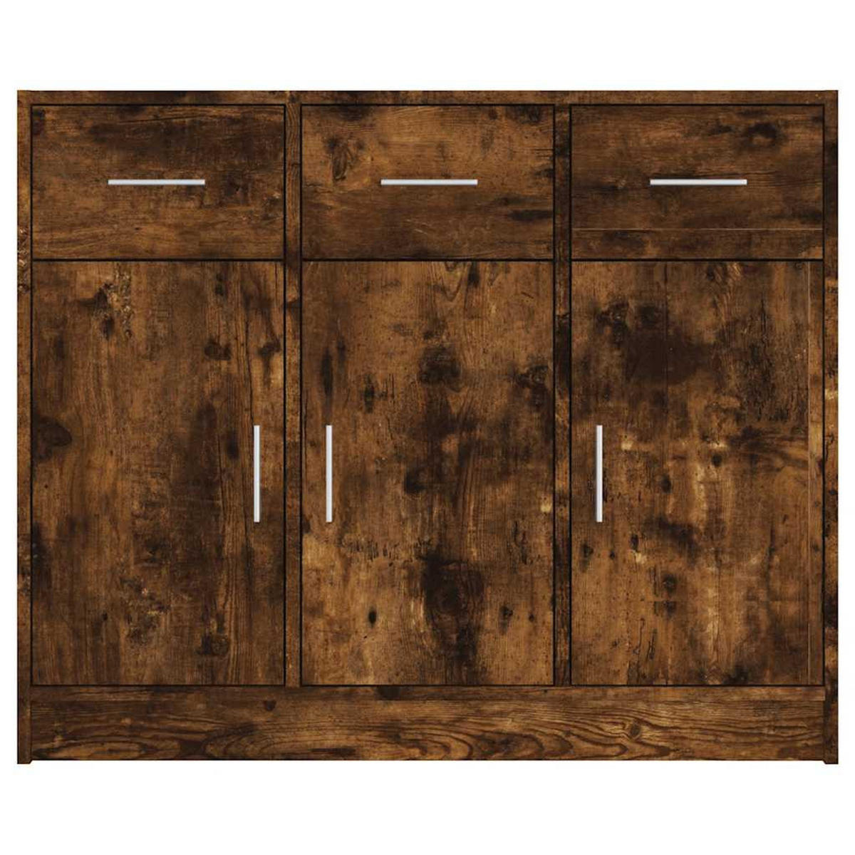 SIDEBOARD Räuchereiche 91/28/75 Cm Holzwerkstoff - Braun, Holzwerkstoff (28/75/91cm) - vidaXL