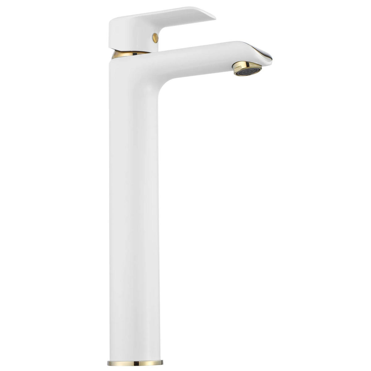 WASCHBECKENARMATUR Rea Bloom White Gold High - Weiß, Metall (4.8/30/15cm) - REA