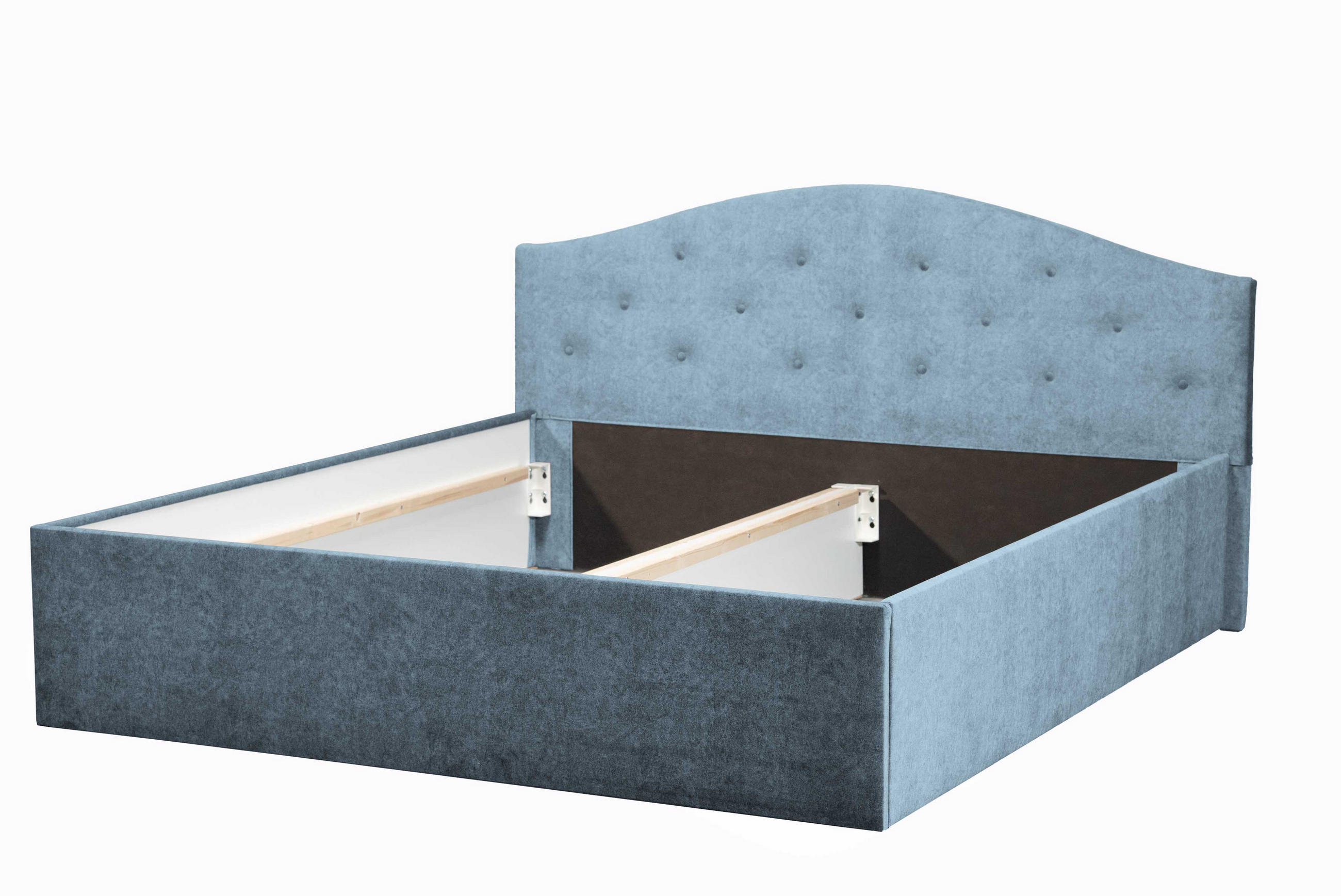 Halmon Schlafkomfort Betten Polsterbett Blau 200x200 cm