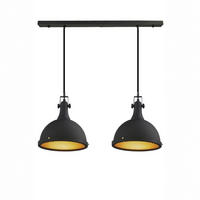 PENDELLEUCHTE Achspaar 2-tlg - Schwarz, Metall (30/30/35cm) - Bamyum