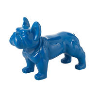 DEKO-OBJEKTE BULLDOGGE - Kunststoff - Blau - Blau, Kunststoff (38/63/88cm) - J-Line