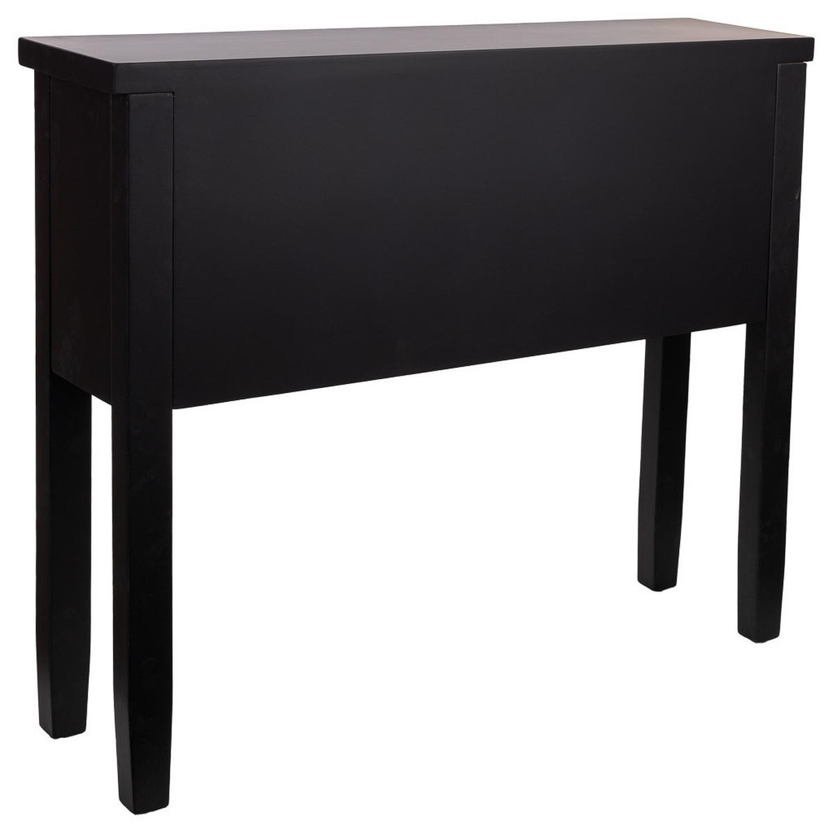 KONSOLE aus Holz 95x26x80 cm - Schwarz, Holz (26/95/80cm) - Wanderlust