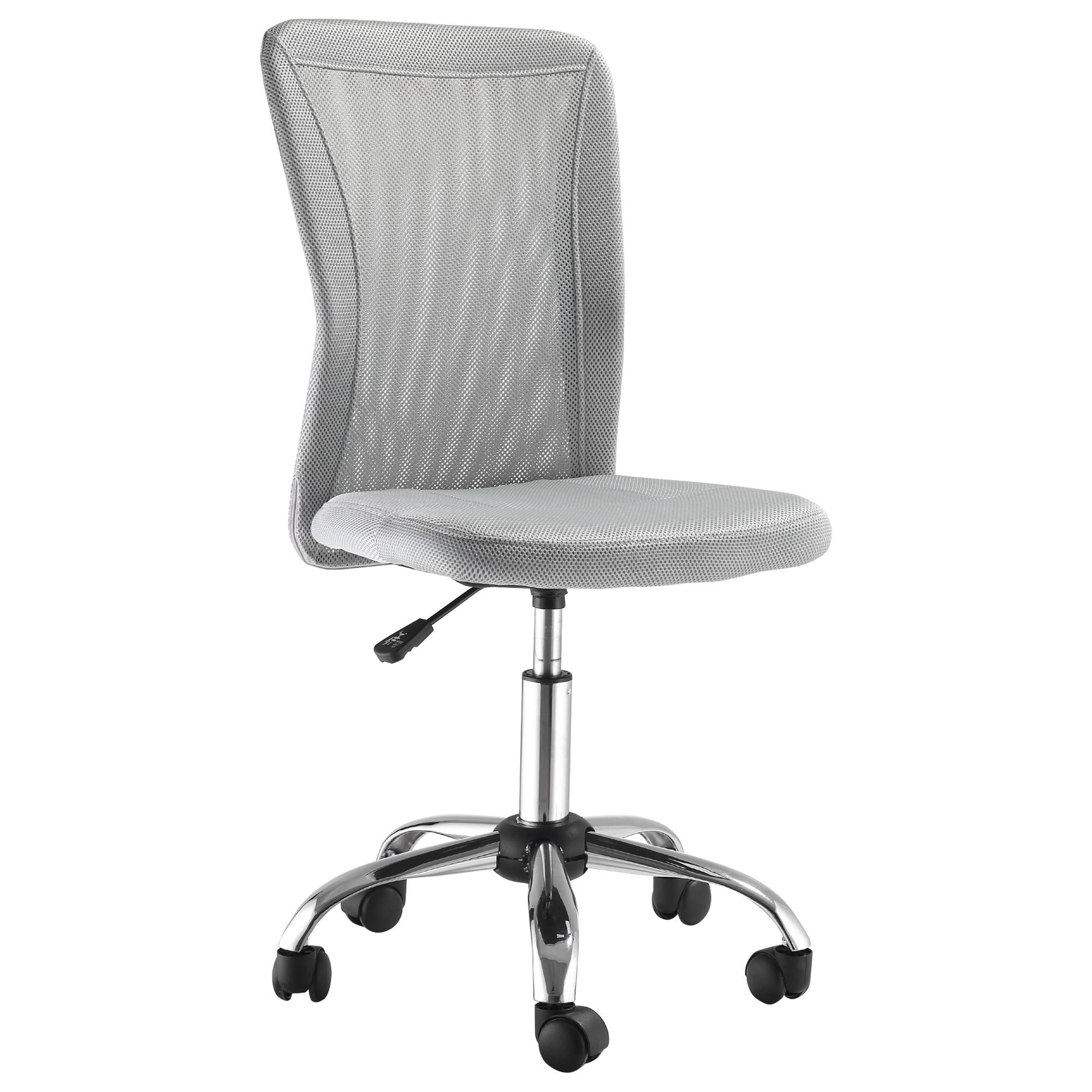 DREHSTUHL ergonomisch höhenverstellbar DE-11657 Chromgestell 360° Grau - Grau, Textil (58/100/43cm) - ComfortXL