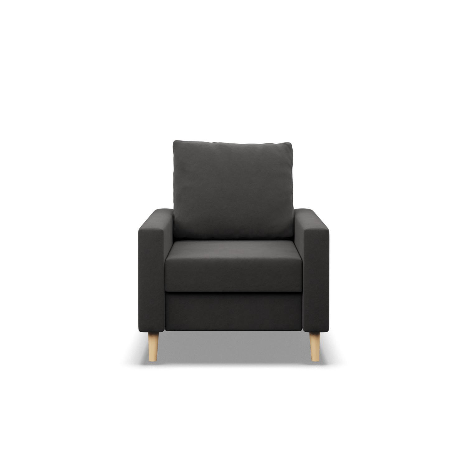 LOUNGESESSEL BLANK, BONELL, Grau - Grau, Textil (75/92/92cm) - Mebligo