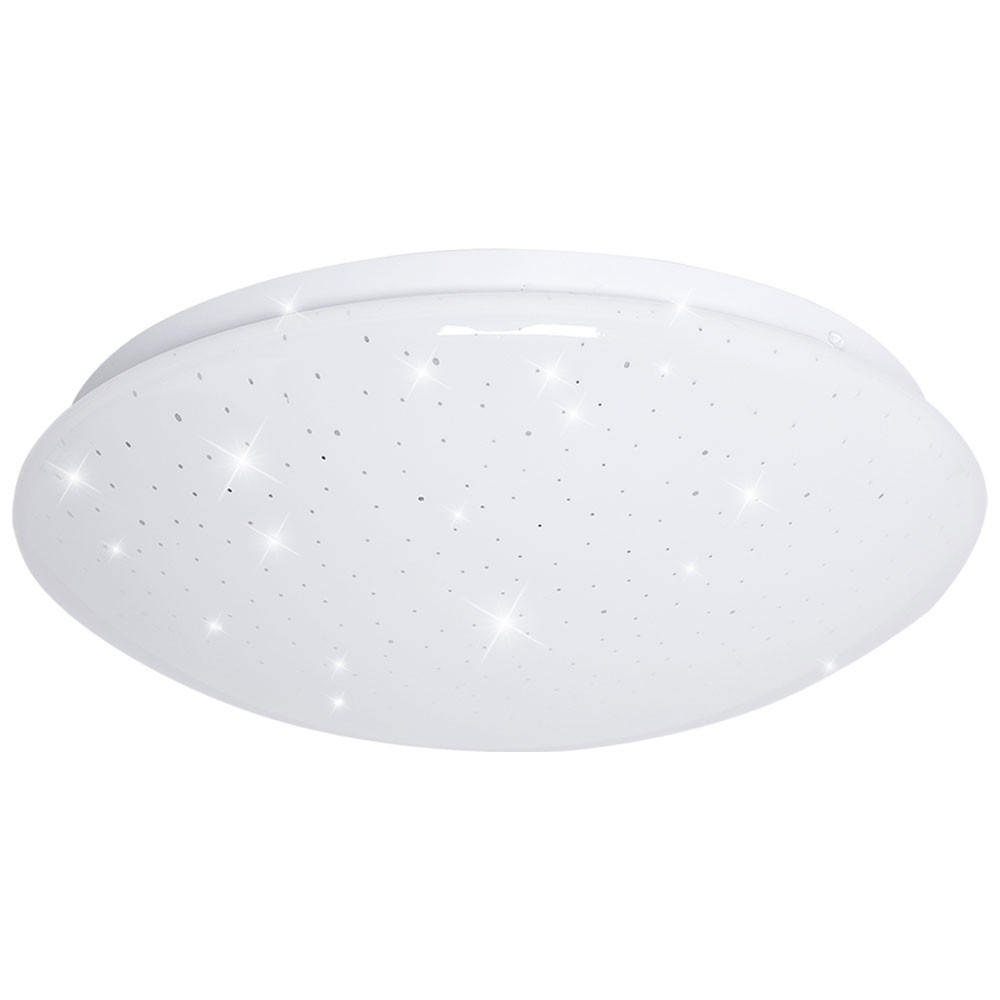 LED DECKENLEUCHTE Sternenhimmel Effekt Weiß - Weiß, Metall (33/10.2/10.2cm)