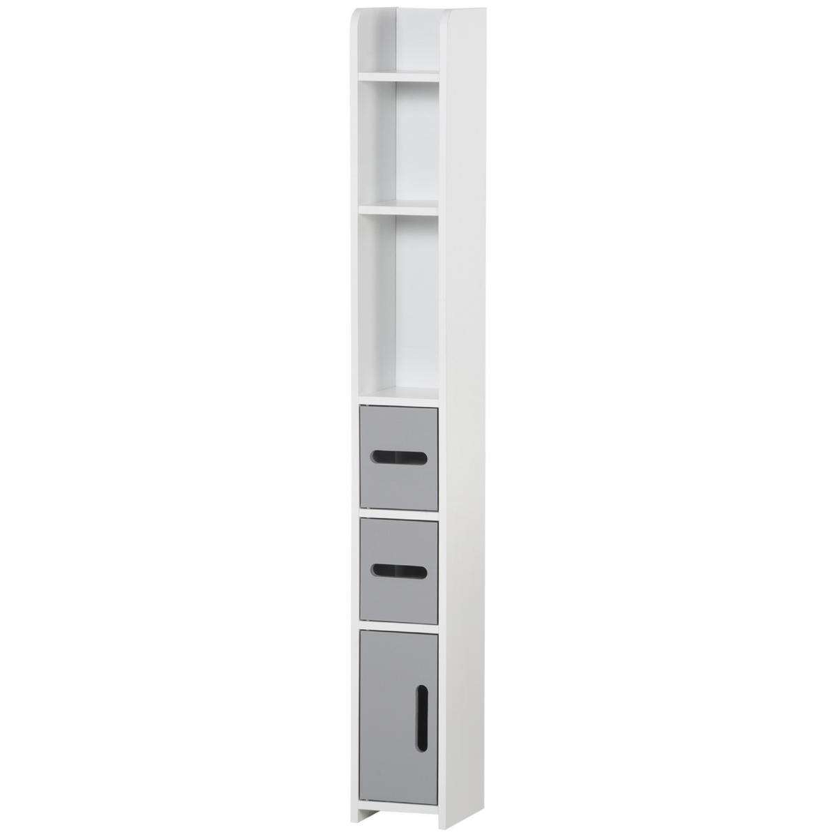 HOCHSCHRANK DE-12432 15/17/120 cm Grau - Grau, Holzwerkstoff (17/120/15cm) - ComfortXL