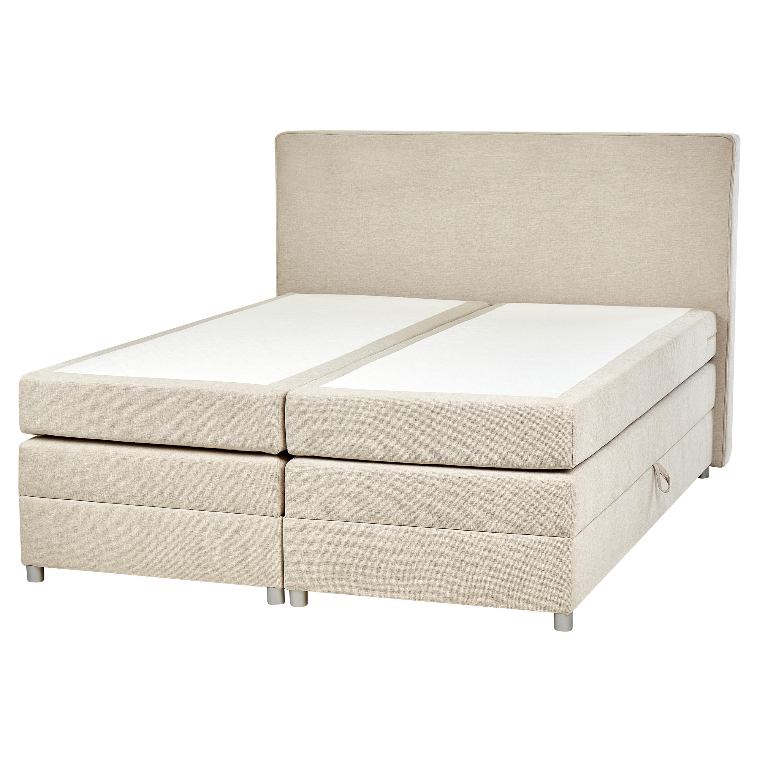 Beliani Boxspringbett Beige 160x200 cm