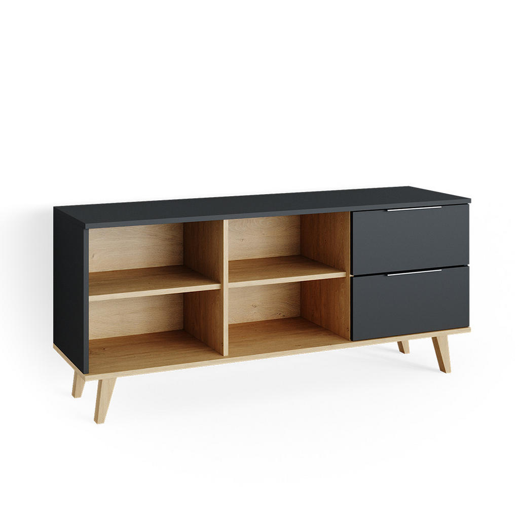 SIDEBOARD Nautica antracit 134x61 cm