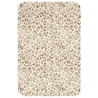 KOUPELNOVÁ PŘEDLOŽKA Leopard - Classic - Béžová 60x90 cm - světle hnědá, textil/plast (60/90cm)
