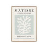 POSTER mit Rahmen Vitor Costa - Matisse floral art 3 - Blau/Eichefarben, Holz/Papier (50/70cm) - Poster&Frame