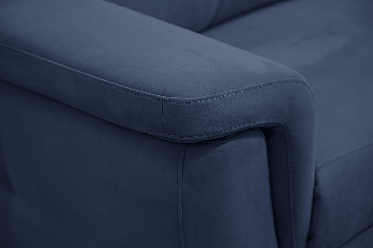 SOFA JONES 2-Sitzer, dunkelblau - Dunkelblau, Holzwerkstoff/Textil (166/102/99cm) - Courtois Laville