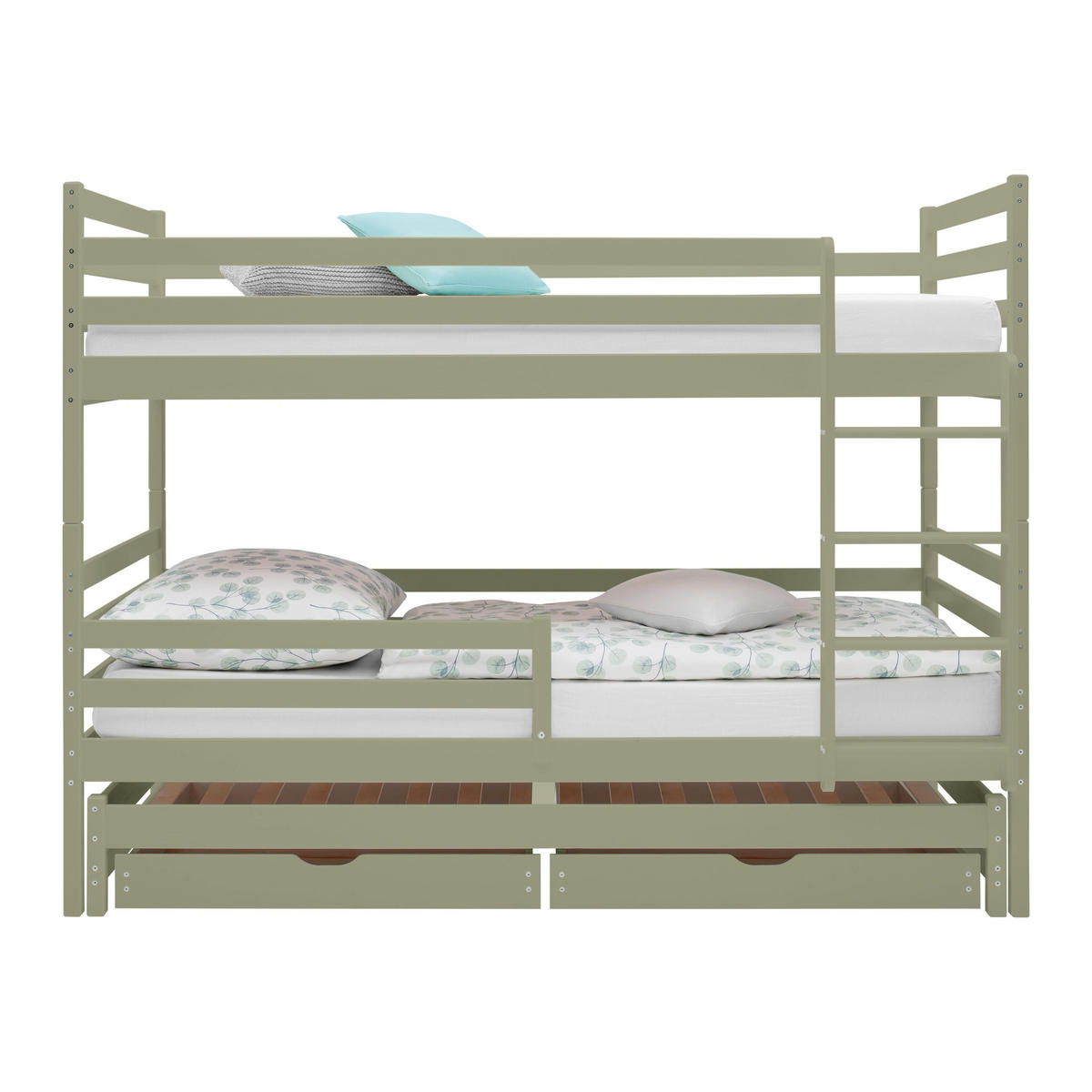 ETAGENBETT Mila Olivgrün ca. 90 / 200 cm - Olivgrün, Holzwerkstoff - Mömax