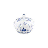 ZUCKERDOSE Amina Strohblume blau-weiß 290 ml - Blau/Weiß, Keramik (9.6/9.4cm) - Seltmann Weiden