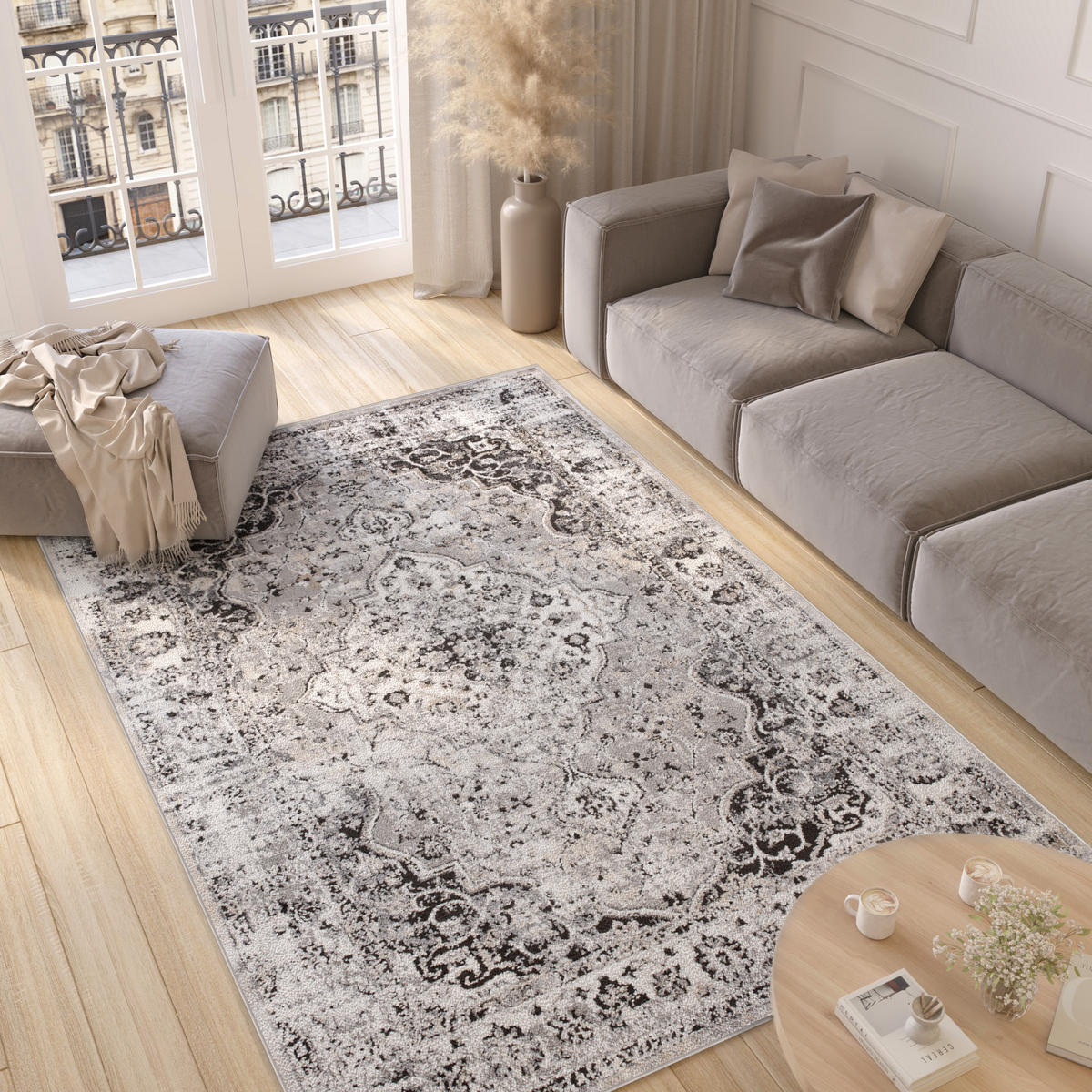 TEPPICH VALLEY Grau 160/220 cm - Grau, Textil (160/220cm) - Tapiso