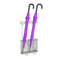 REGENSCHIRMSTÄNDER - Silberfarben, Metall (30.5/54/15cm) - Relaxdays