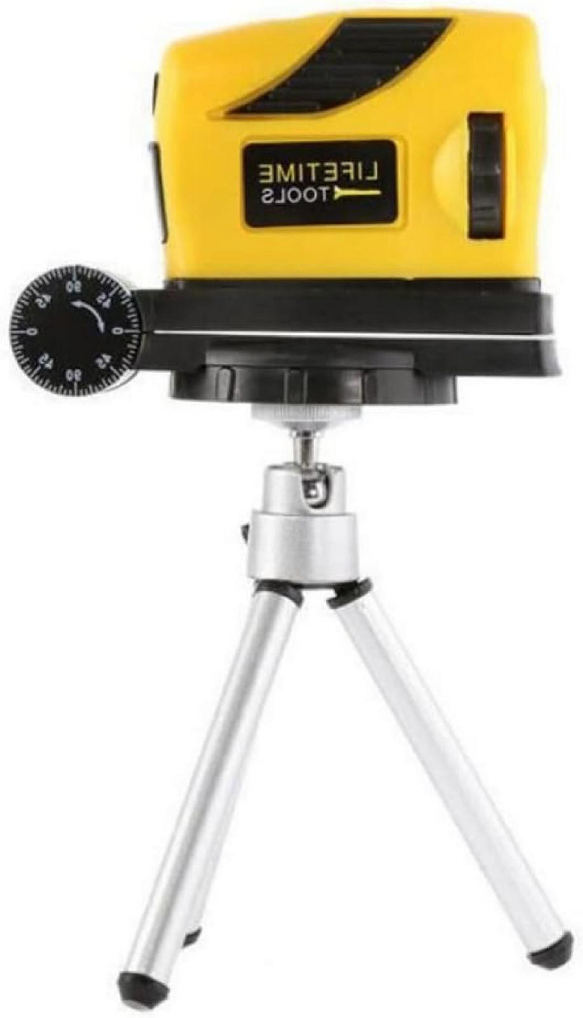 NIVELLIERGERÄT – mit Stativ – mit automatischer Selbstnivellierung, Strichlinien-Anzeige und 360-Grad-Rotation (Gelb) - Gelb, Kunststoff (8.5/4/6cm) - DCA