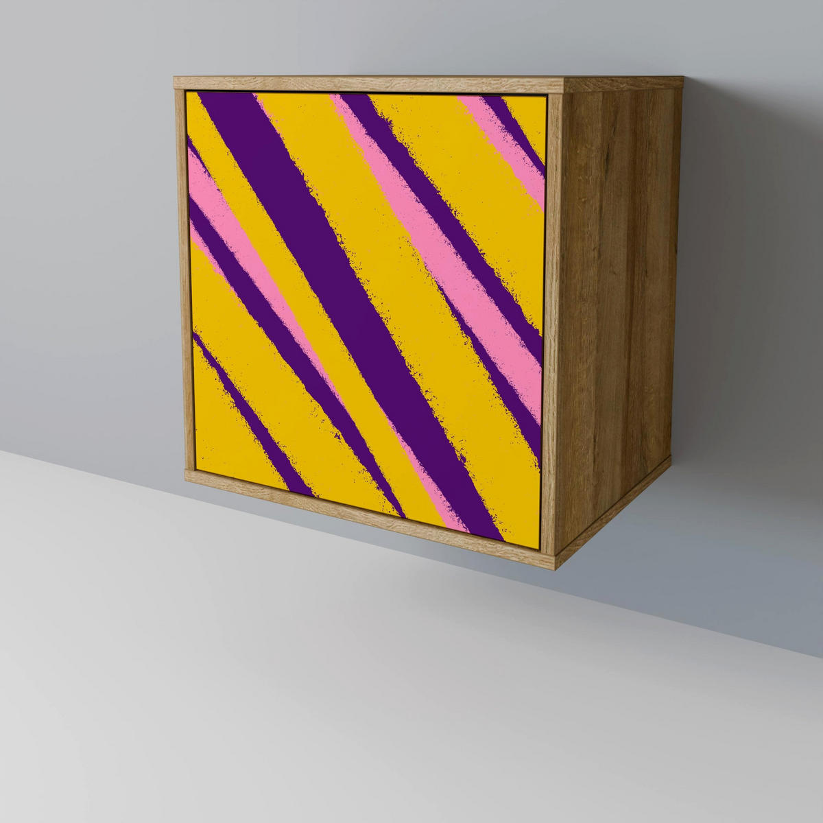 SIDEBOARD DREAMS COME TRUE, Eichefarben, 57,5x42x77,5 cm, Schräge Buchenholzfüße - Eichefarben/Buchefarben, Holzwerkstoff/Buchenholz (57.5/77.5/42cm) - SpaceRebels