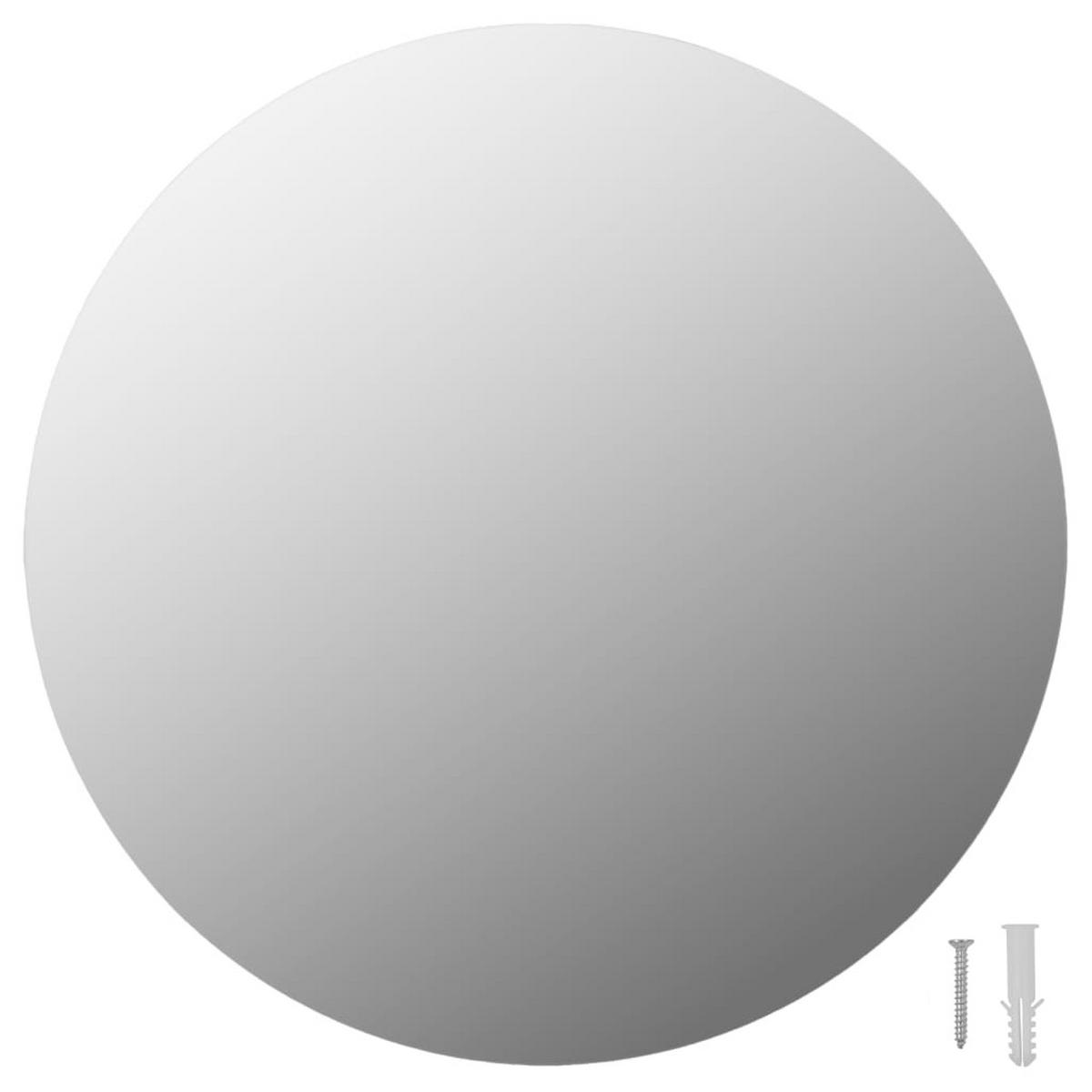 WANDSPIEGEL 2 Stk. 40 cm Rund Glas - Silberfarben, Glas (40/40/1cm) - furnicato