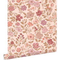 TAPETE Blumen 50 x 900 cm - Pink, Papier (50/0.1cm) - ESTAhome