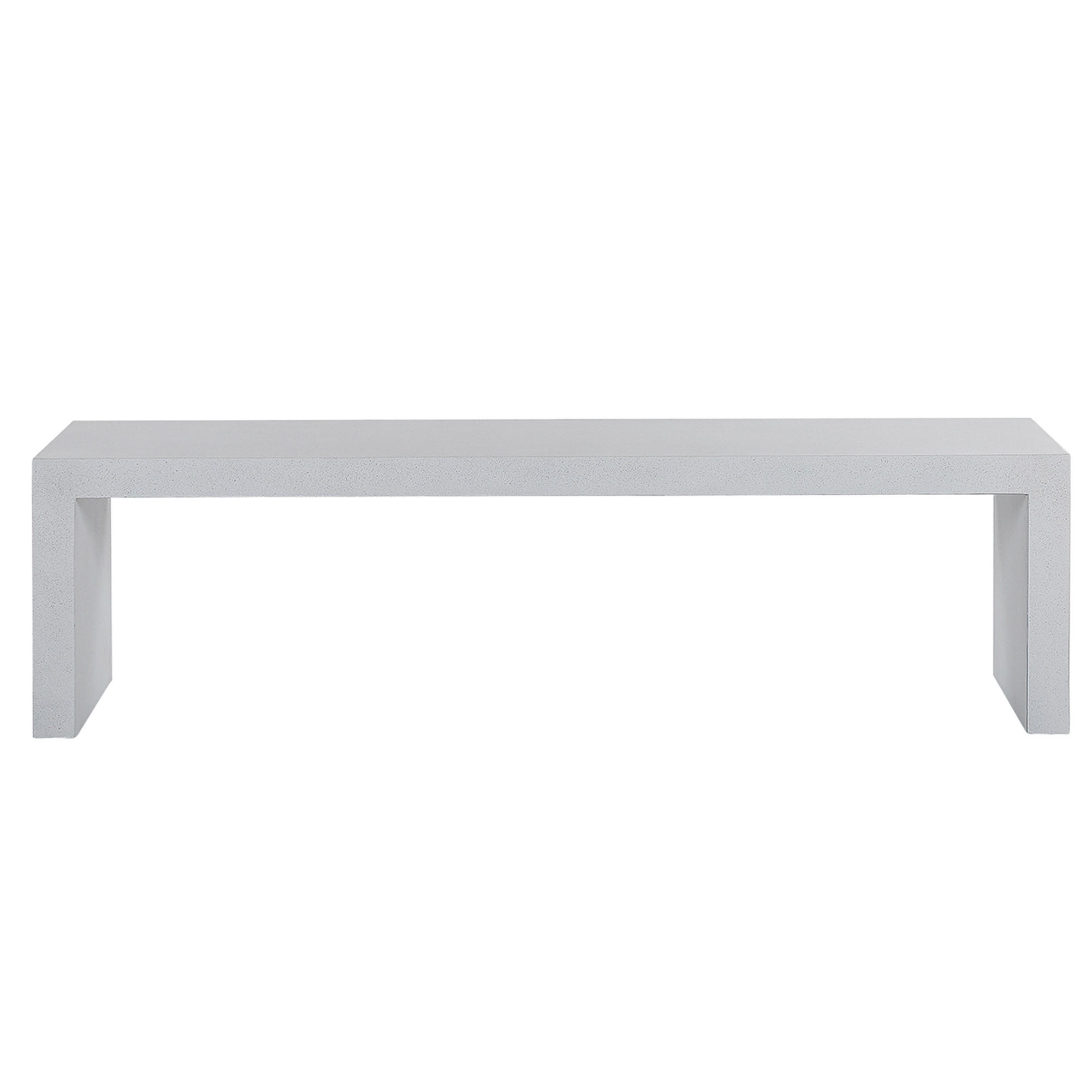 GARTENBANK Betonimitation weiß 150 cm Taranto - Weiß, Stein (150/40/40cm) - Beliani