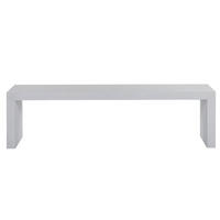 GARTENBANK Betonimitation weiß 150 cm Taranto - Weiß, Stein (150/40/40cm) - Beliani