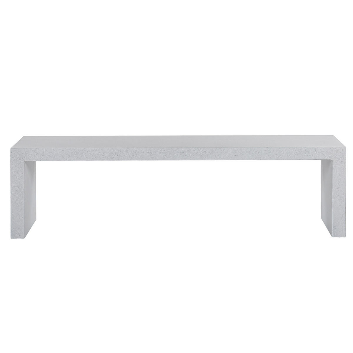 GARTENBANK Betonimitation weiß 150 cm Taranto - Weiß, Stein (150/40/40cm) - Beliani