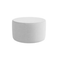 POUF Bouclé Stoff Grau - Silberfarben/Schwarz, Kunststoff/Textil (81/46/81cm) - Makamii