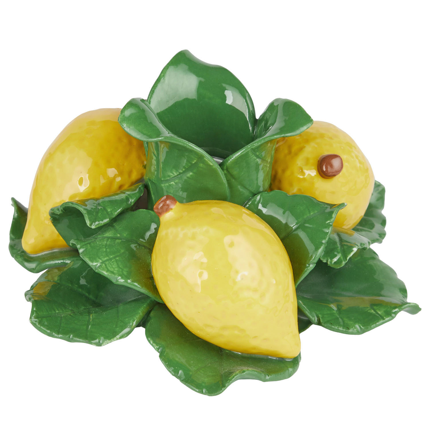 KERZENHALTER Lemon Zitrone - Gelb, Keramik (14/8/14cm) - Butlers